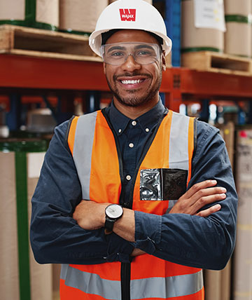 Wajax Employee Wearing PPE